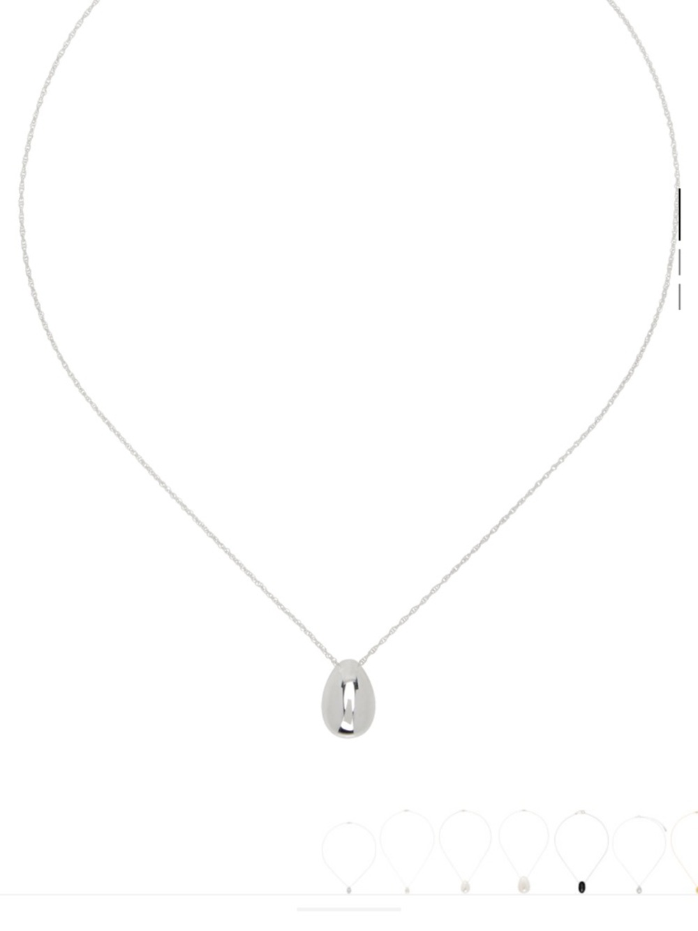 Sophie Buhai silver tiny egg pendant necklace